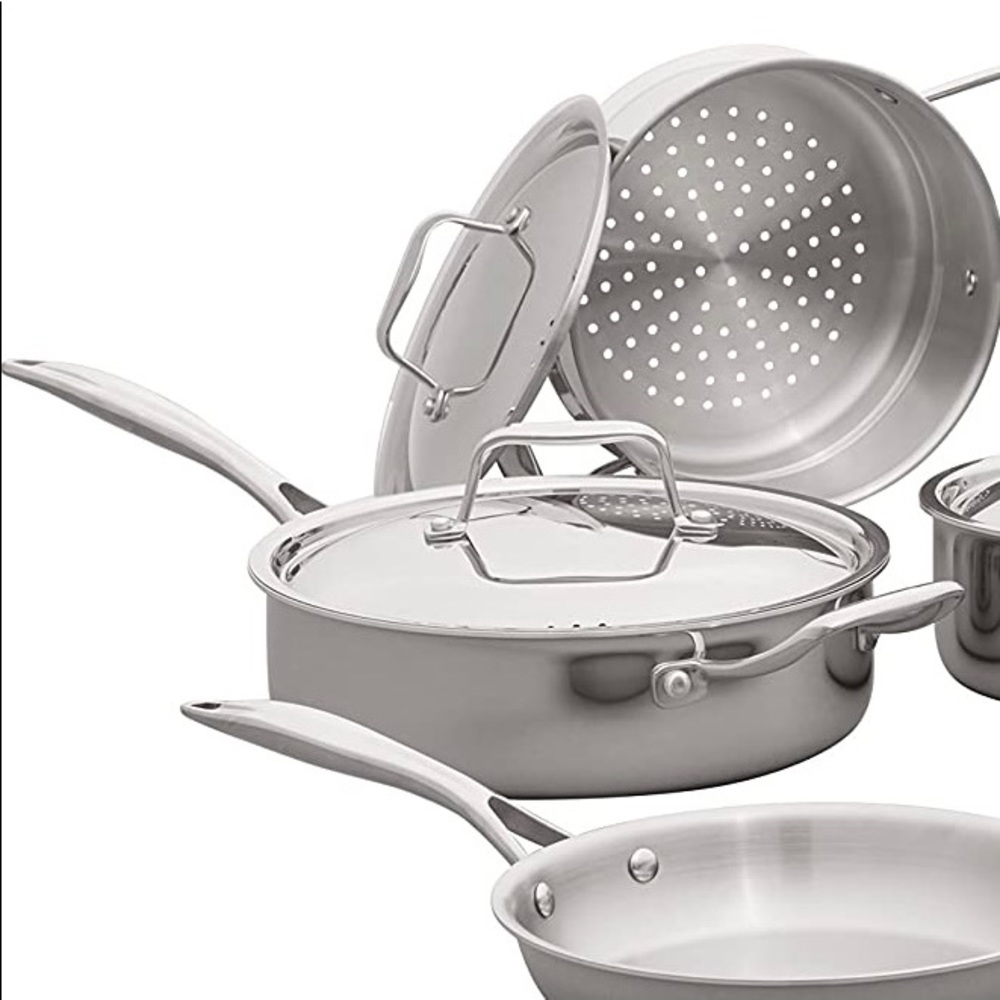 Stone&Beam Tri-Ply Stainless 5qt Saute Pan & Lid - Picture 2 of 16